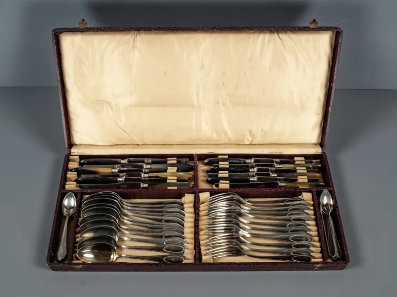 Pamono Alpacca Cutlery Model Veritable, 1920s, Set of 48