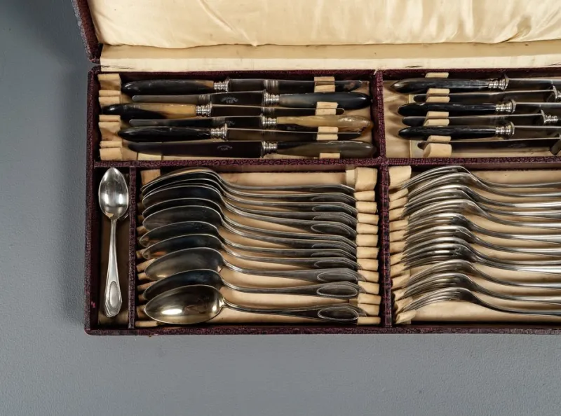 Pamono Alpacca Cutlery Model Veritable, 1920s, Set of 48