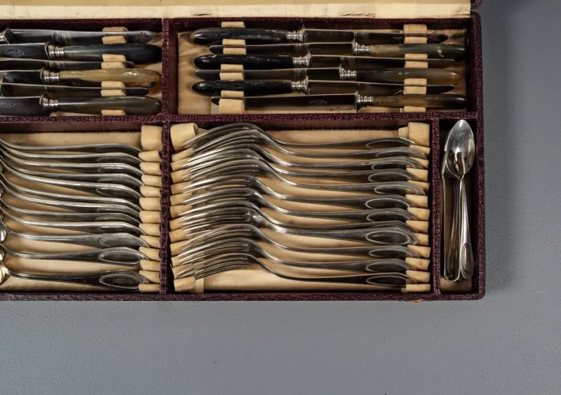 Pamono Alpacca Cutlery Model Veritable, 1920s, Set of 48