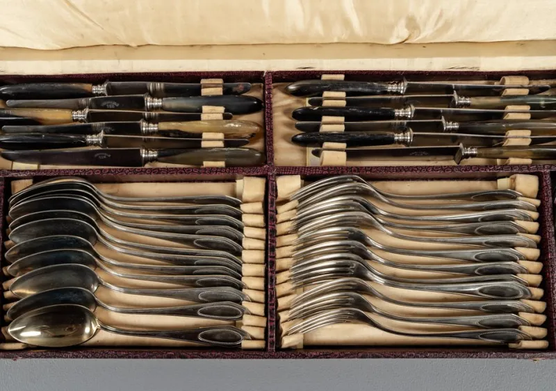 Pamono Alpacca Cutlery Model Veritable, 1920s, Set of 48