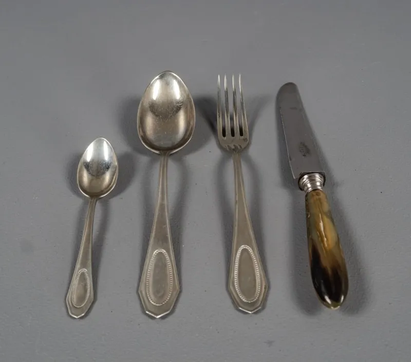 Pamono Alpacca Cutlery Model Veritable, 1920s, Set of 48