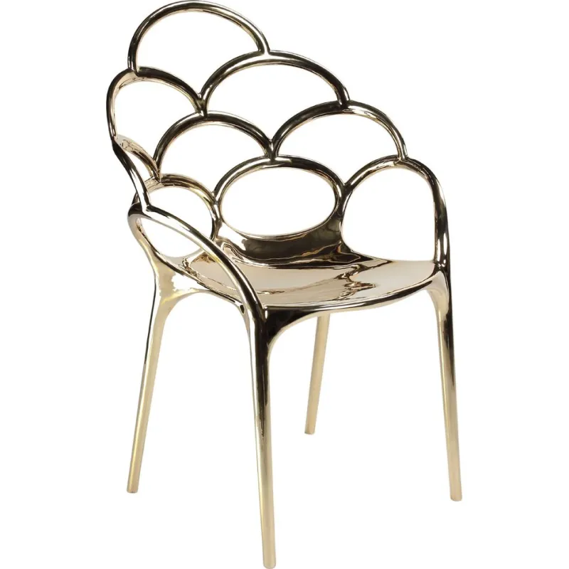 Sale Pamono Alpemare Chair in Mirror Polished Cast Bronze by Barberini & Gunnell