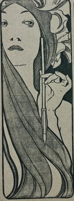 New Pamono Alphonse Mucha, Cover for l'Estampe Moderne, July 1898, Lithograph
