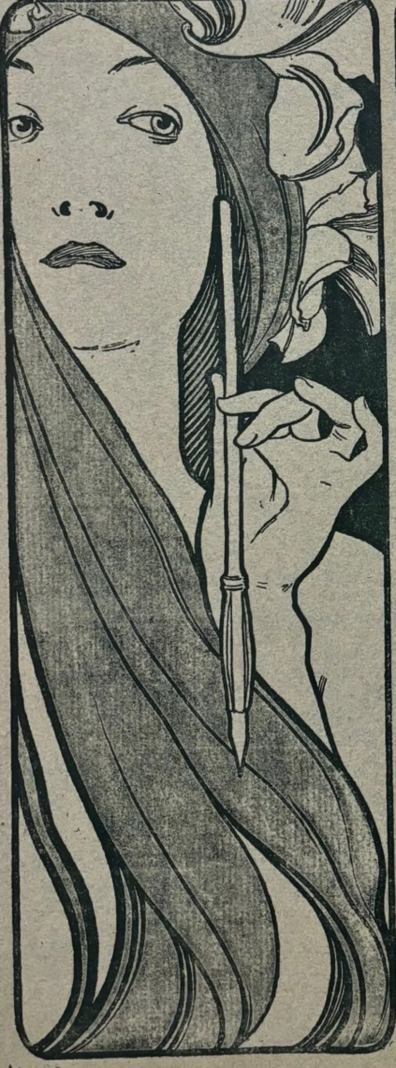 New Pamono Alphonse Mucha, Cover for l'Estampe Moderne, July 1898, Lithograph