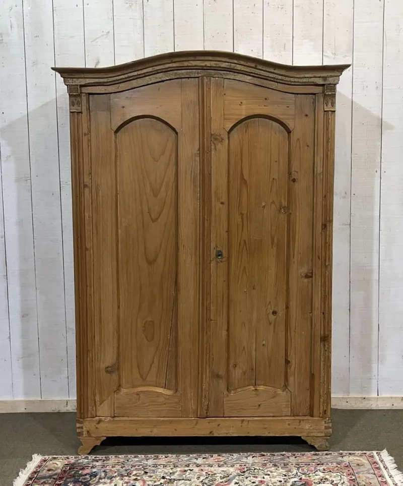 New Pamono Alsatian Fir Wardrobe, 1800s