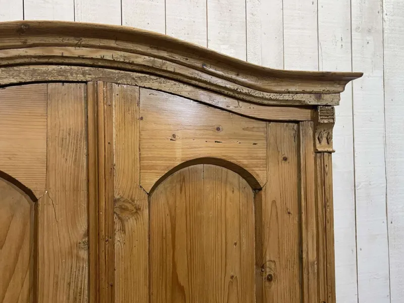 New Pamono Alsatian Fir Wardrobe, 1800s