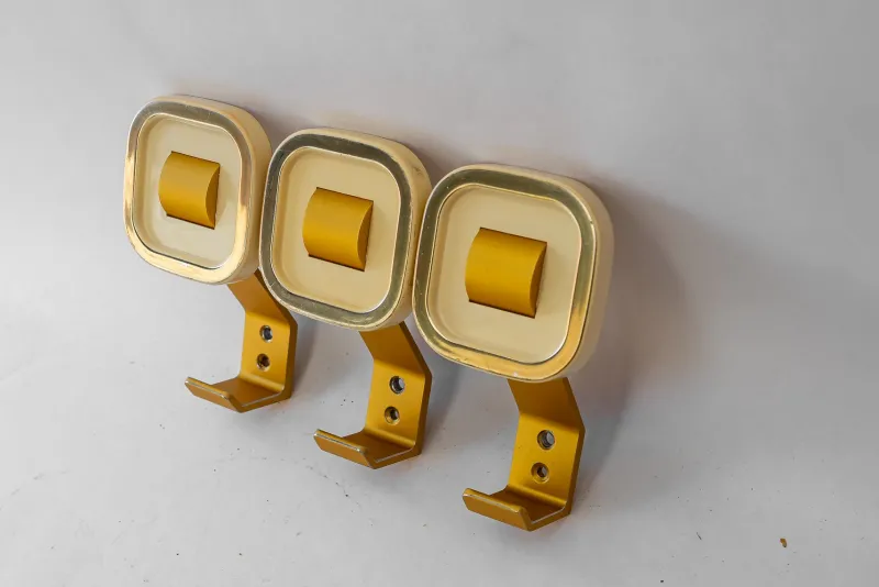 Sale Pamono Aluminium and Acrylic Glass Wall Hooks, Vienna, Austria, 1950s, Set of 3