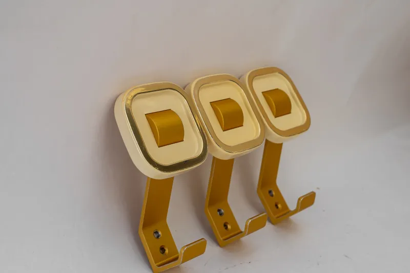 Sale Pamono Aluminium and Acrylic Glass Wall Hooks, Vienna, Austria, 1950s, Set of 3