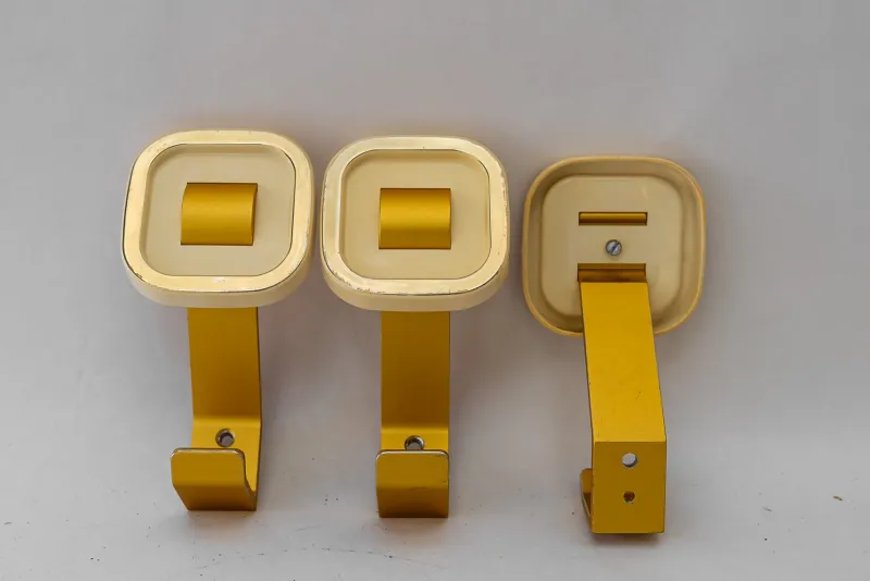 Sale Pamono Aluminium and Acrylic Glass Wall Hooks, Vienna, Austria, 1950s, Set of 3