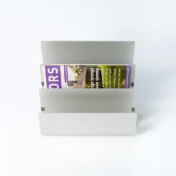 Pamono Aluminum Magazine Rack by Pierre Vandel for Espace Pierre Cardin, 1970s><noscript><img width=