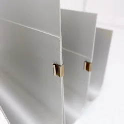 Hot Pamono Aluminum Magazine Rack by Pierre Vandel for Espace Pierre Cardin, 1970s