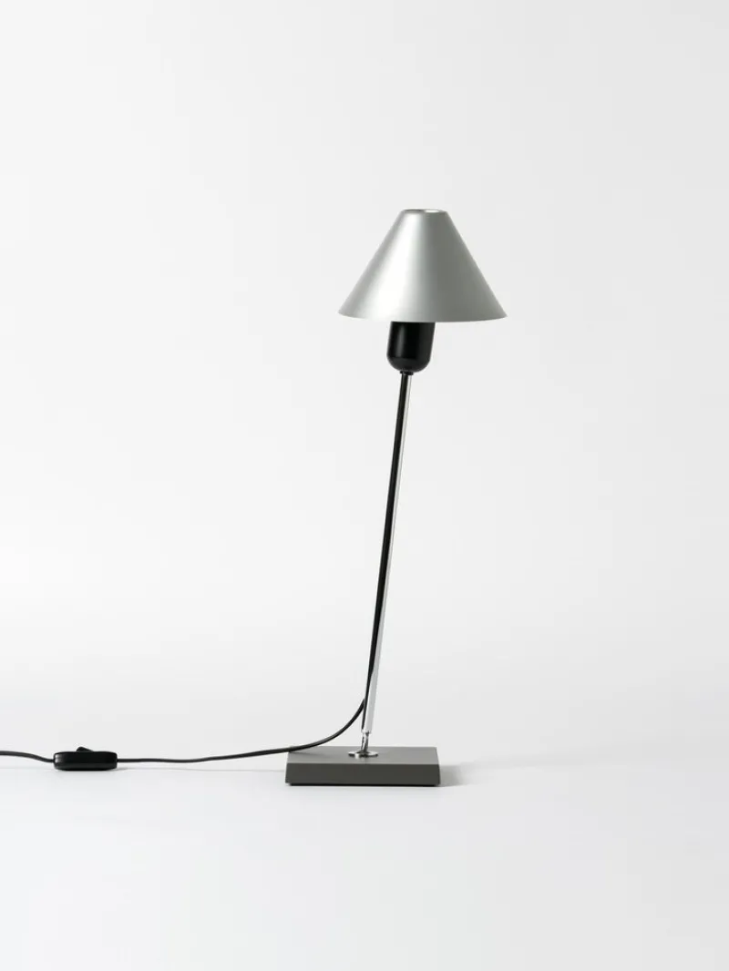 Pamono Aluminum Turn Table Lamp by J.M. Massana, J.M. Tremoleda and Mariano Ferrer> Table Lamps