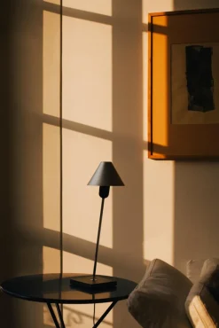 Pamono Aluminum Turn Table Lamp by J.M. Massana, J.M. Tremoleda and Mariano Ferrer><noscript><img width=