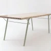 Sale Pamono Alveo Outdoor Table with Solid Honeycomb Wood Top