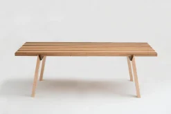Pamono Alveo Table in Multicolored Solid Honeycomb Wood> Garden Tables
