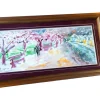 Pamono Amadeu Casals, Landscape with Figure, Watercolor on Paper, Framed> Mid-Century