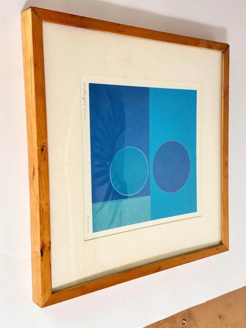 Pamono Amaina, Midnight Moon: Blue Color USA, Print> Abstraction