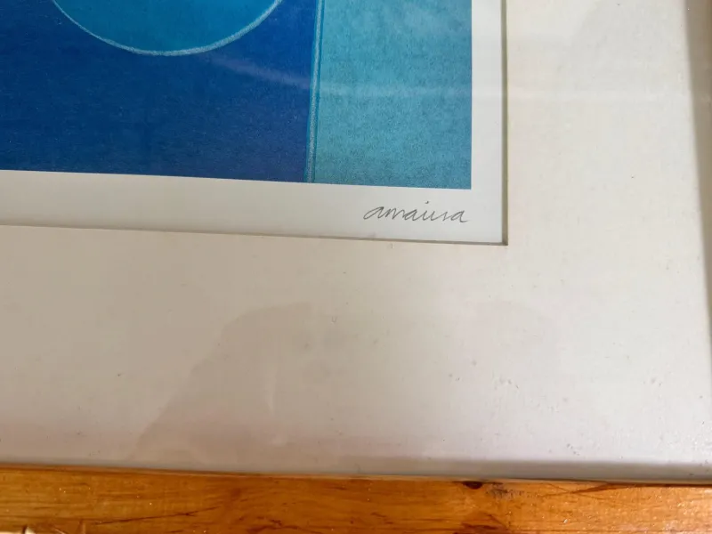 Pamono Amaina, Midnight Moon: Blue Color USA, Print> Abstraction