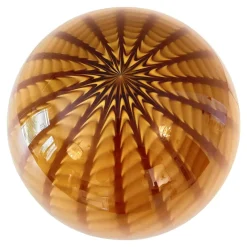 Discount Pamono Amber and Brown Spider Sphere Table Lamp in Murano Glass by Simoeng