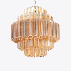 Pamono Amber Palermo Chandelier from Pure White Lines