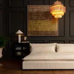 Pamono Amber Palermo Chandelier from Pure White Lines