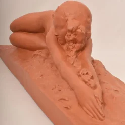 Discount Pamono Amedeo Gennarelli, Art Deco Nude of Young Lying Woman, 1920s, Terracotta