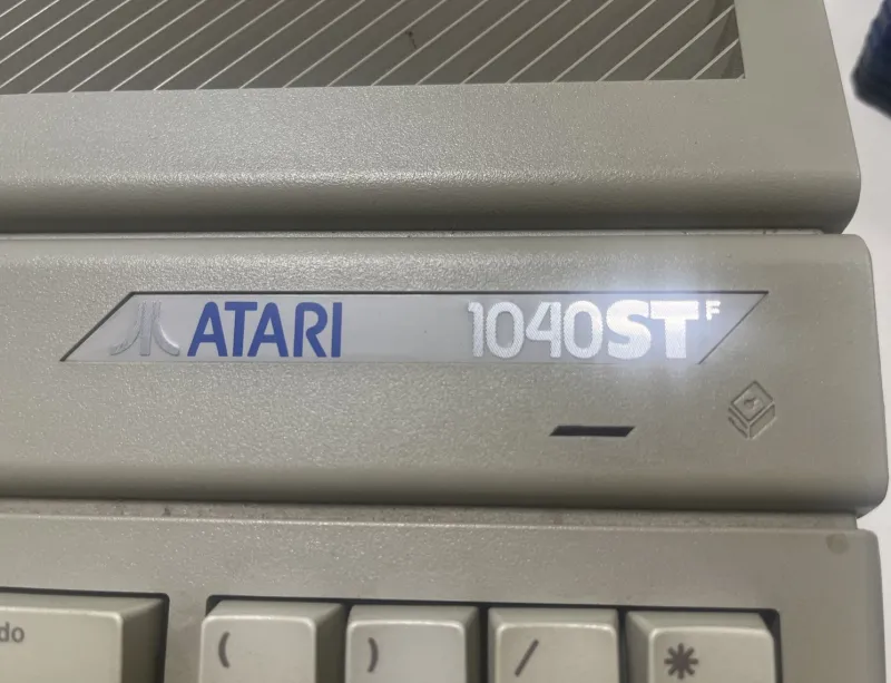 New Pamono American Atari ST1040 Monochrome Monitor and Mouse, 1980s, Set of 3