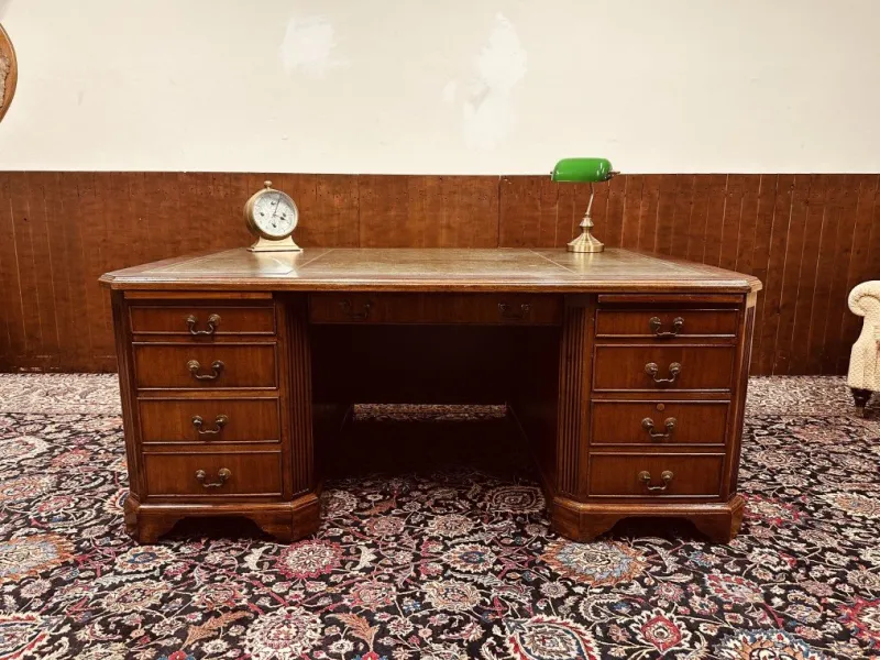 New Pamono American Desk with Back Panel