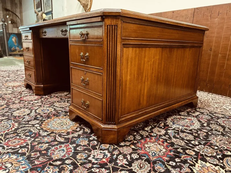 New Pamono American Desk with Back Panel