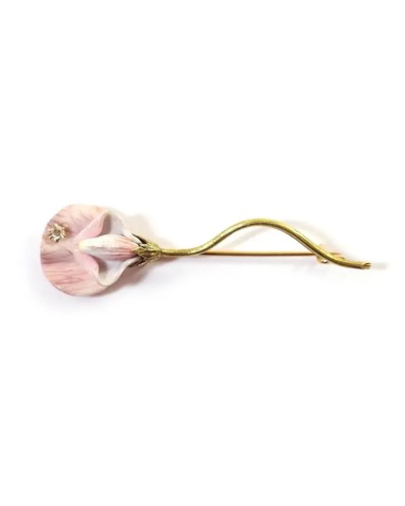 Pamono American Enamel Flower Brooch> Brooches