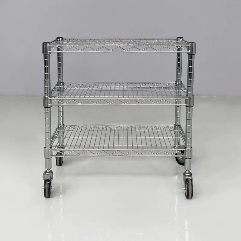 Sale Pamono American Postmodern Steel Cart, 2000s