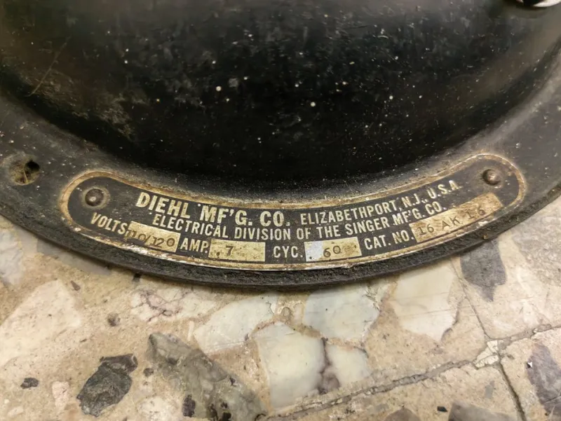 New Pamono American Swivel Fan from Diehl, 1920s