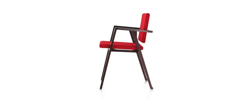 Pamono American Walnut and Fabric Luisa Chair by Franco Albini for Cassina> Seating