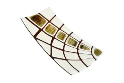 Pamono Amethyst & Aventurine Ivory Murano Glass Jurassico R40 Plate by Stefano Birello for VéVé Glass> Decorative Plates