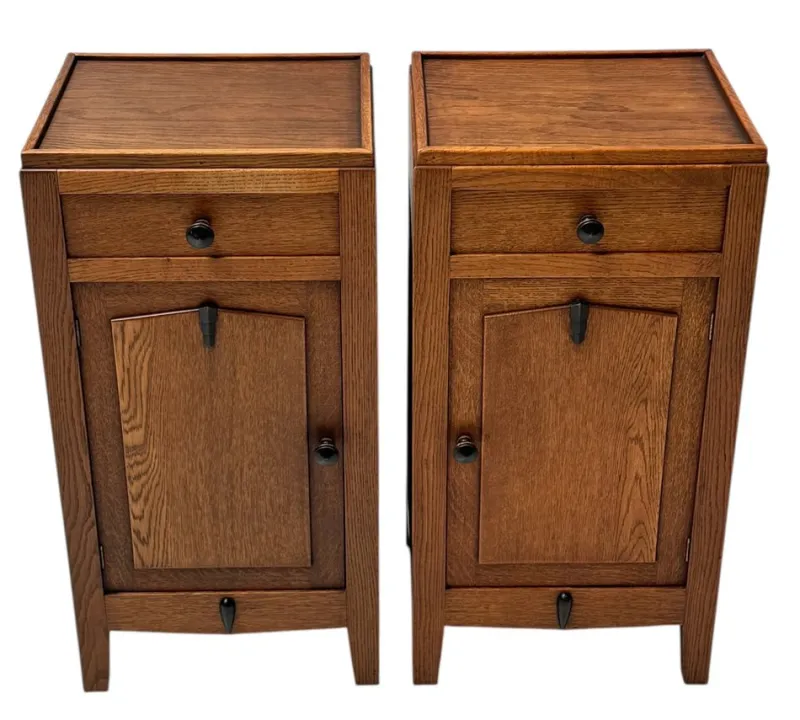 Hot Pamono Amsterdam School Art Deco Nightstands, 1920s, Set of 2