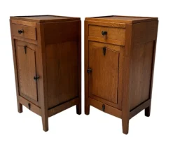 Hot Pamono Amsterdam School Art Deco Nightstands, 1920s, Set of 2