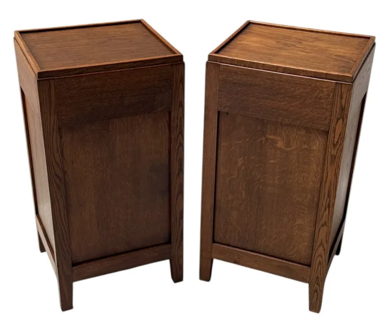 Hot Pamono Amsterdam School Art Deco Nightstands, 1920s, Set of 2
