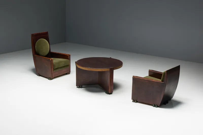 Online Pamono Amsterdam School Table by Hildo Krop, 1920s