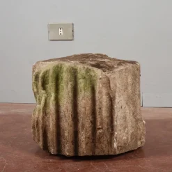 Pamono Ancient Grooved Stone Column Fragment