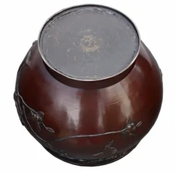 Pamono Ancient Japanese Bronze Planter, 1890s><noscript><img width=