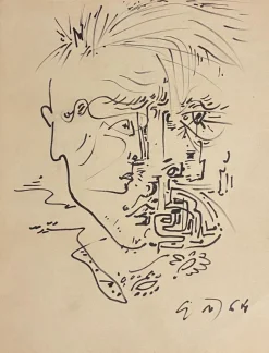 Clearance Pamono André Masson, Abstract Composition, Etching, 1965