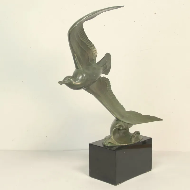 New Pamono André Vincent Becquerel, Art Deco Sculpture, Bronze, 20th Century