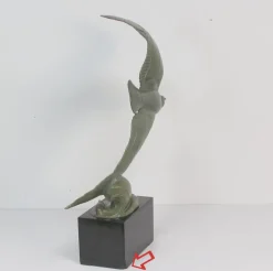 New Pamono André Vincent Becquerel, Art Deco Sculpture, Bronze, 20th Century