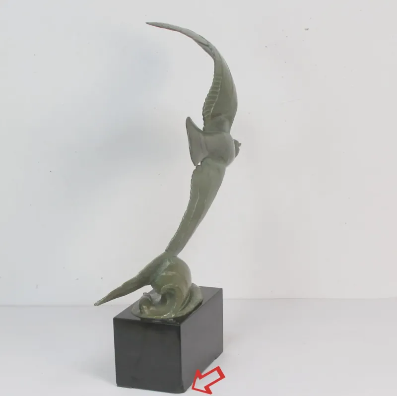 New Pamono André Vincent Becquerel, Art Deco Sculpture, Bronze, 20th Century