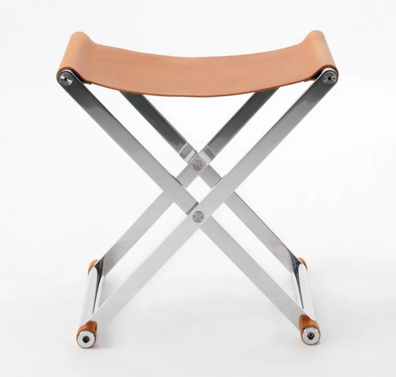 Discount Pamono Andrea Foldable Stool In Leather By Enrico Tonucci , Tonucci Collection