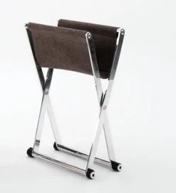 Discount Pamono Andrea Foldable Stool In Leather By Enrico Tonucci , Tonucci Collection