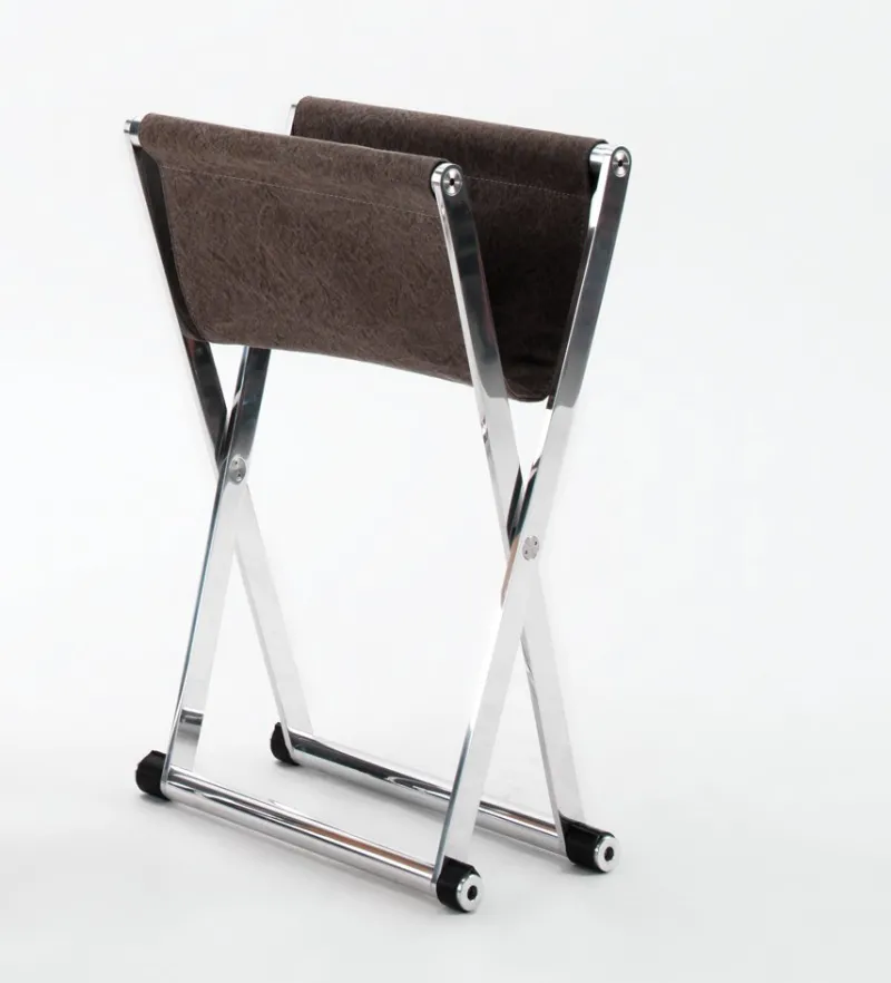 Discount Pamono Andrea Foldable Stool In Leather By Enrico Tonucci , Tonucci Collection
