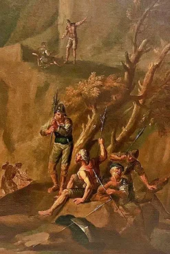 Best Pamono Andrea Locatelli, Soldiers Resting at a Bivoua, Paintings, Set of 2