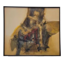 Clearance Pamono Andrés Mende, H5 Abstract Informalist Artwork, 2017, Oil on Canvas