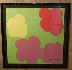 Pamono Andy Warhol for C.M.O.A., Flowers, Numbered 1534/2400, Pittsburgh, 1964, Lithograph, Framed><noscript><img width=